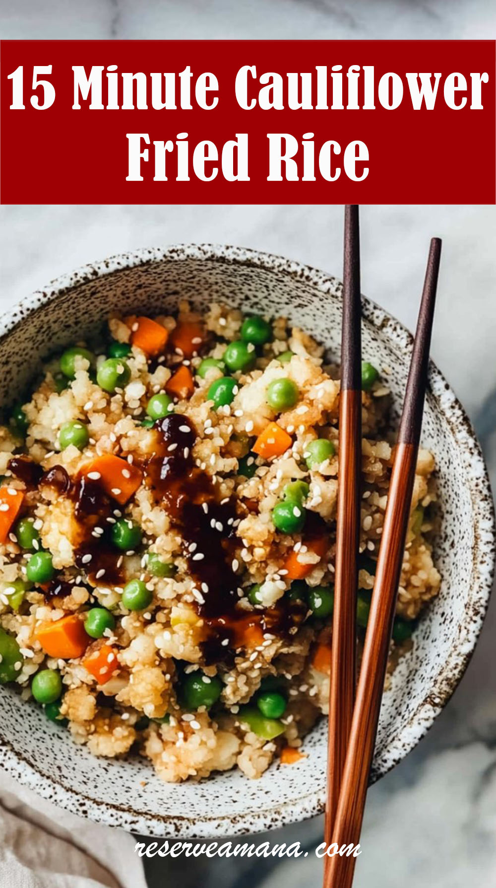 15 Minute Cauliflower Fried Rice