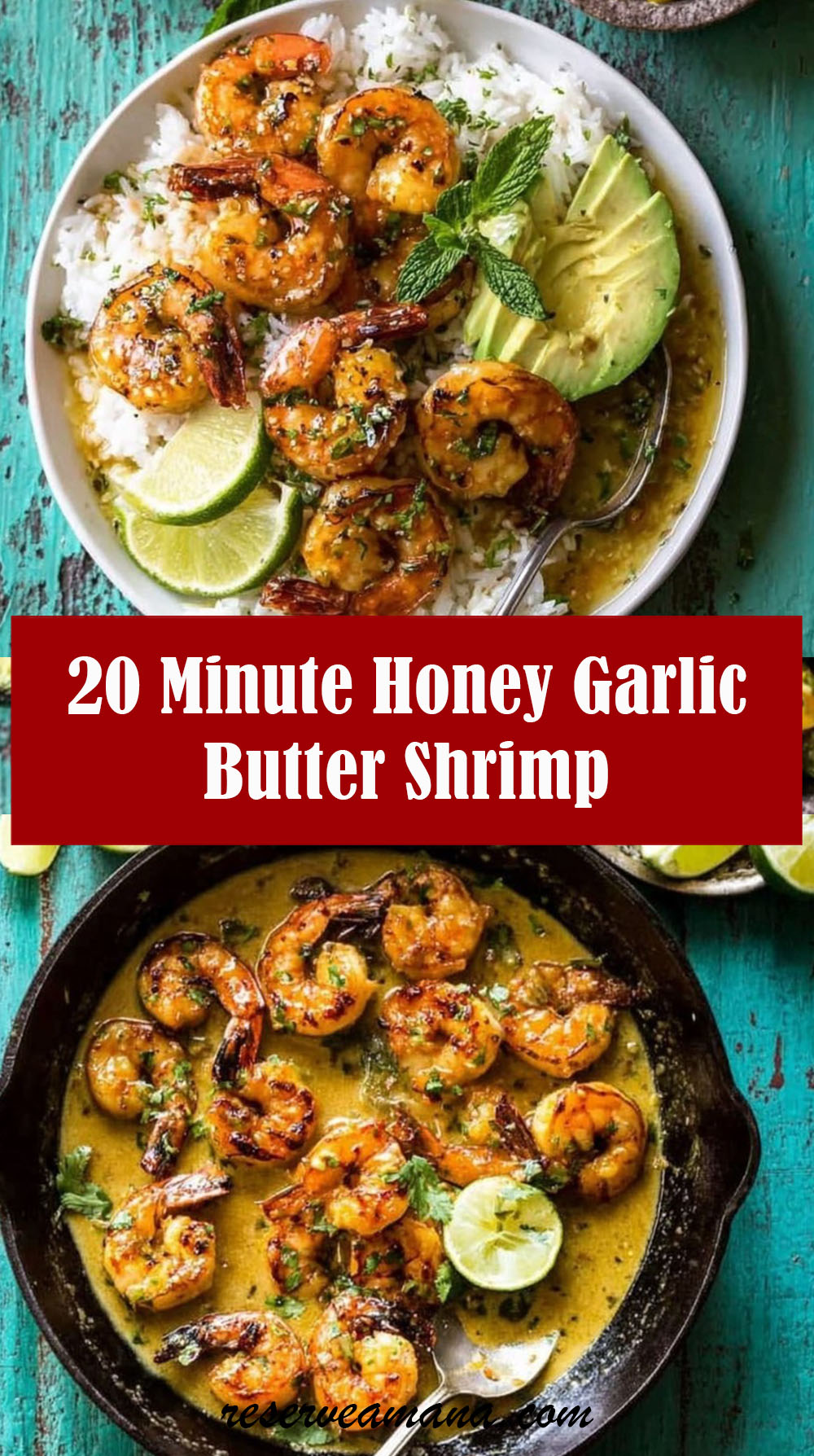 20 Minute Honey Garlic Butter Shrimp