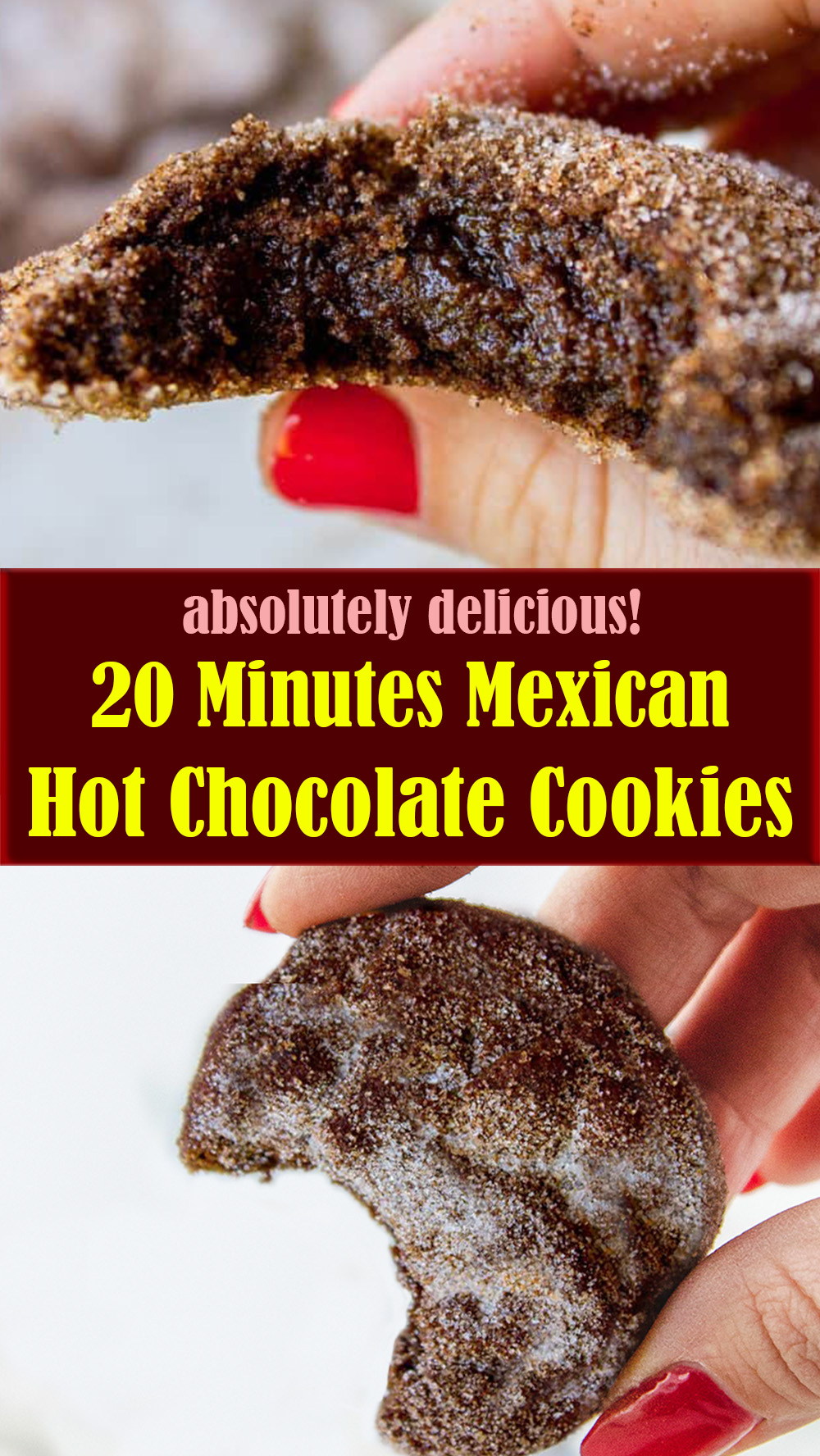20 Minutes Mexican Hot Chocolate Cookies