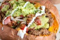 20 minute Taco Stuffed Sweet Potatoes