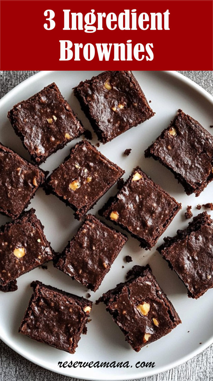 3 Ingredient Brownies