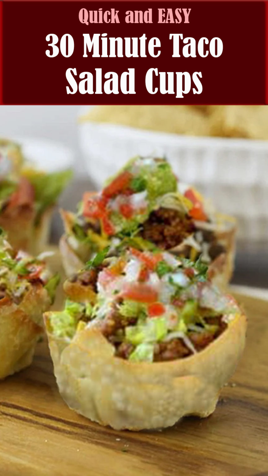 30 Minute Taco Salad Cups – Reserveamana