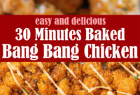 30 Minutes Baked Bang Bang Chicken