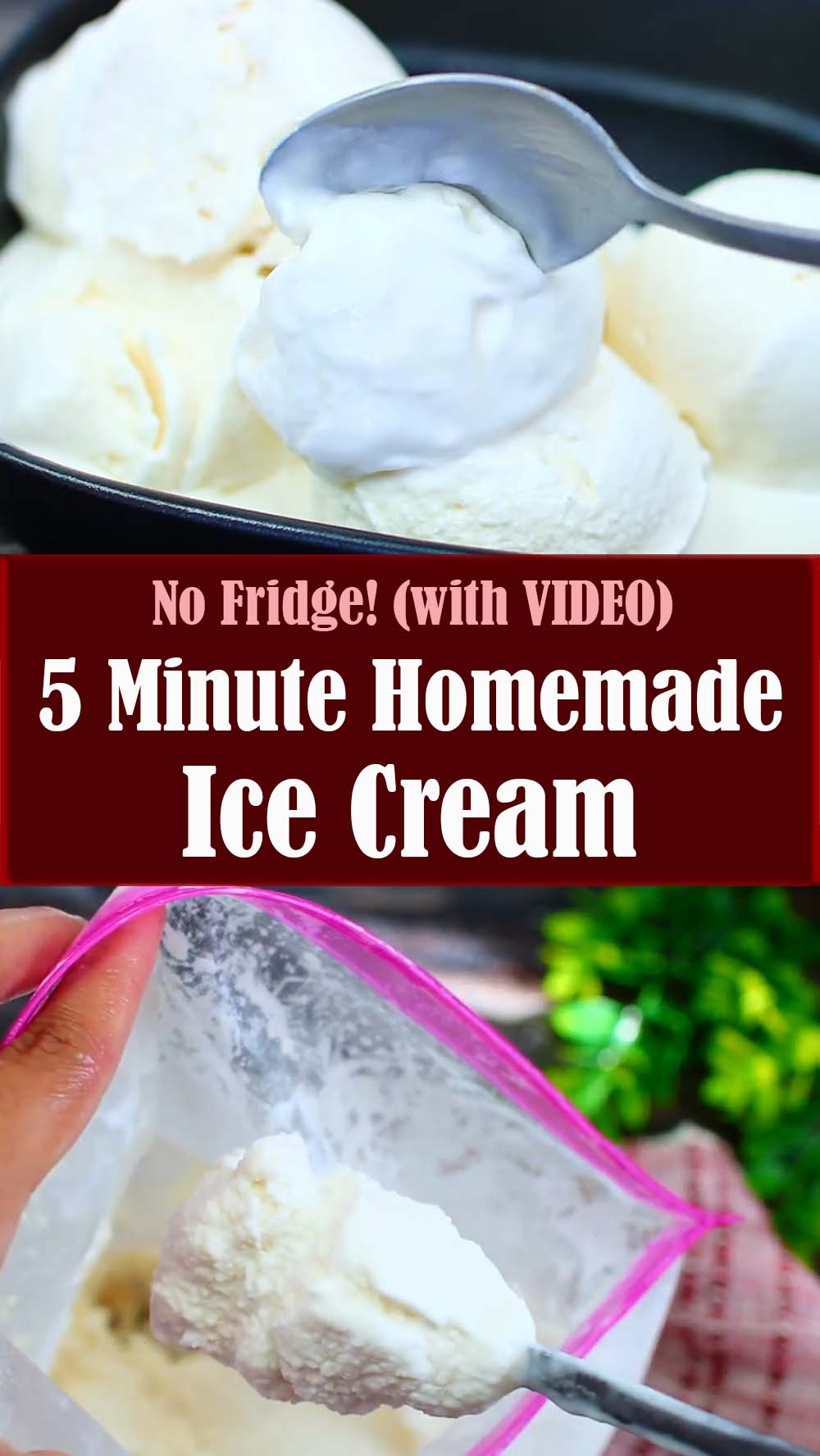 5 Minute Homemade Ice Cream