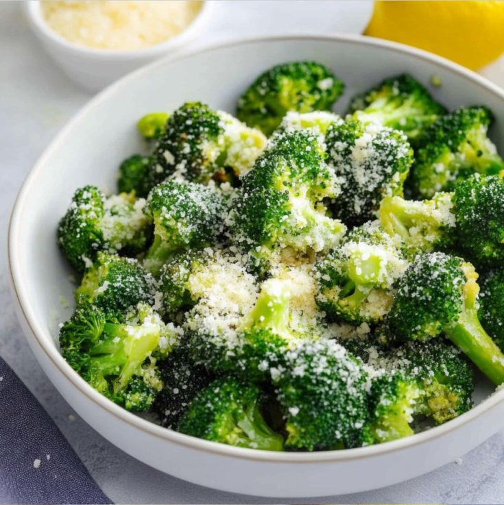 Air Fryer Broccoli with Parmesan