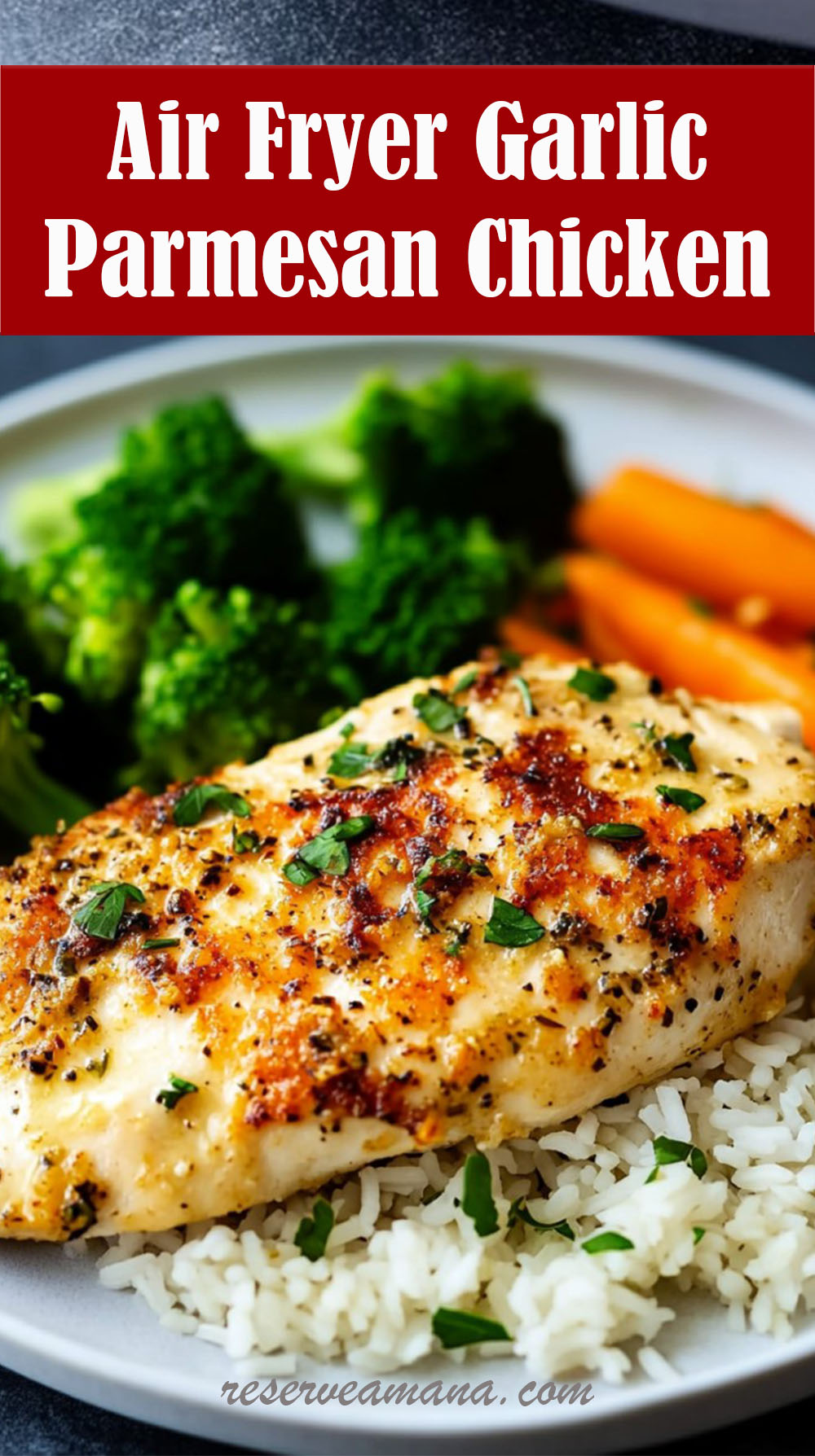 Air Fryer Garlic Parmesan Chicken