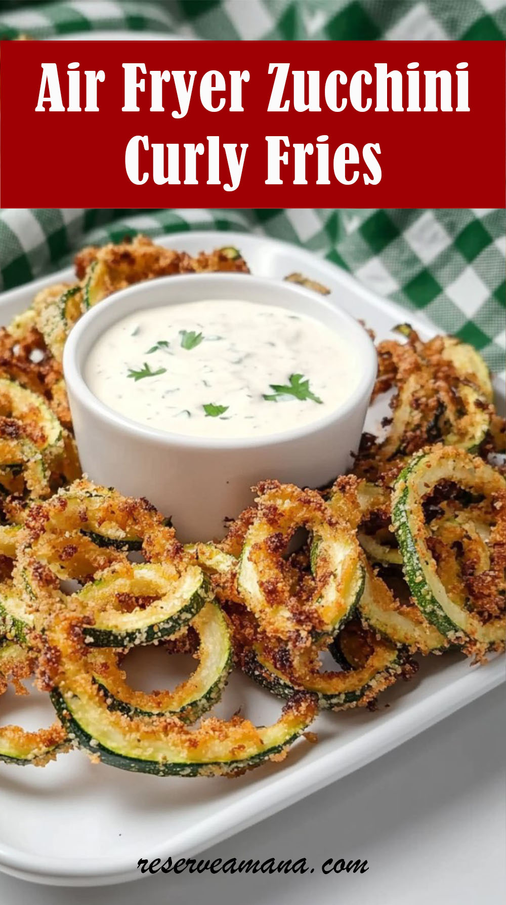 Air Fryer Zucchini Curly Fries