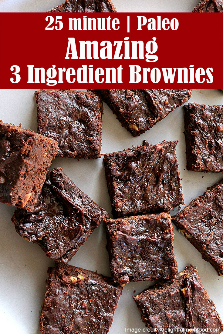 Amazing 3 Ingredient Brownies