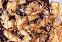 Apple Nachos with Peanut Butter and Chocolate