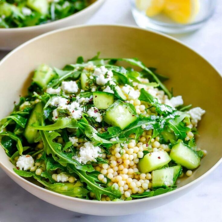 Arugula Couscous Salad with Feta