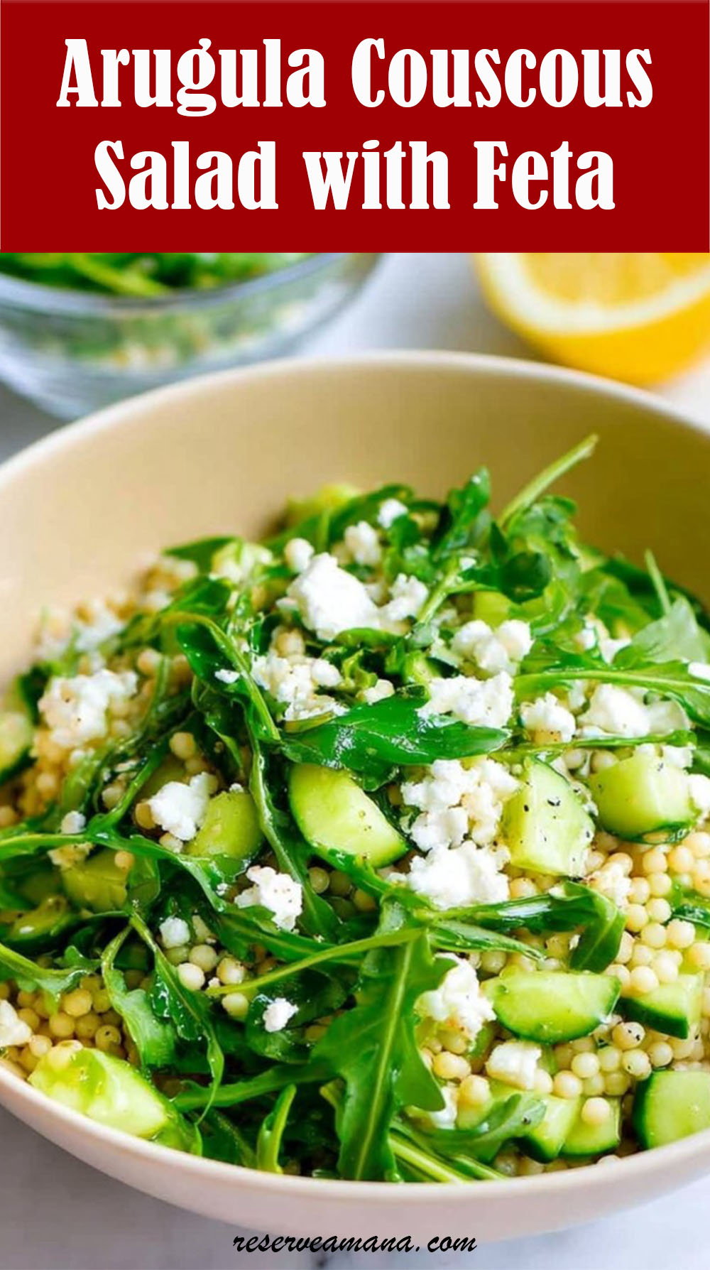 Arugula Couscous Salad with Feta