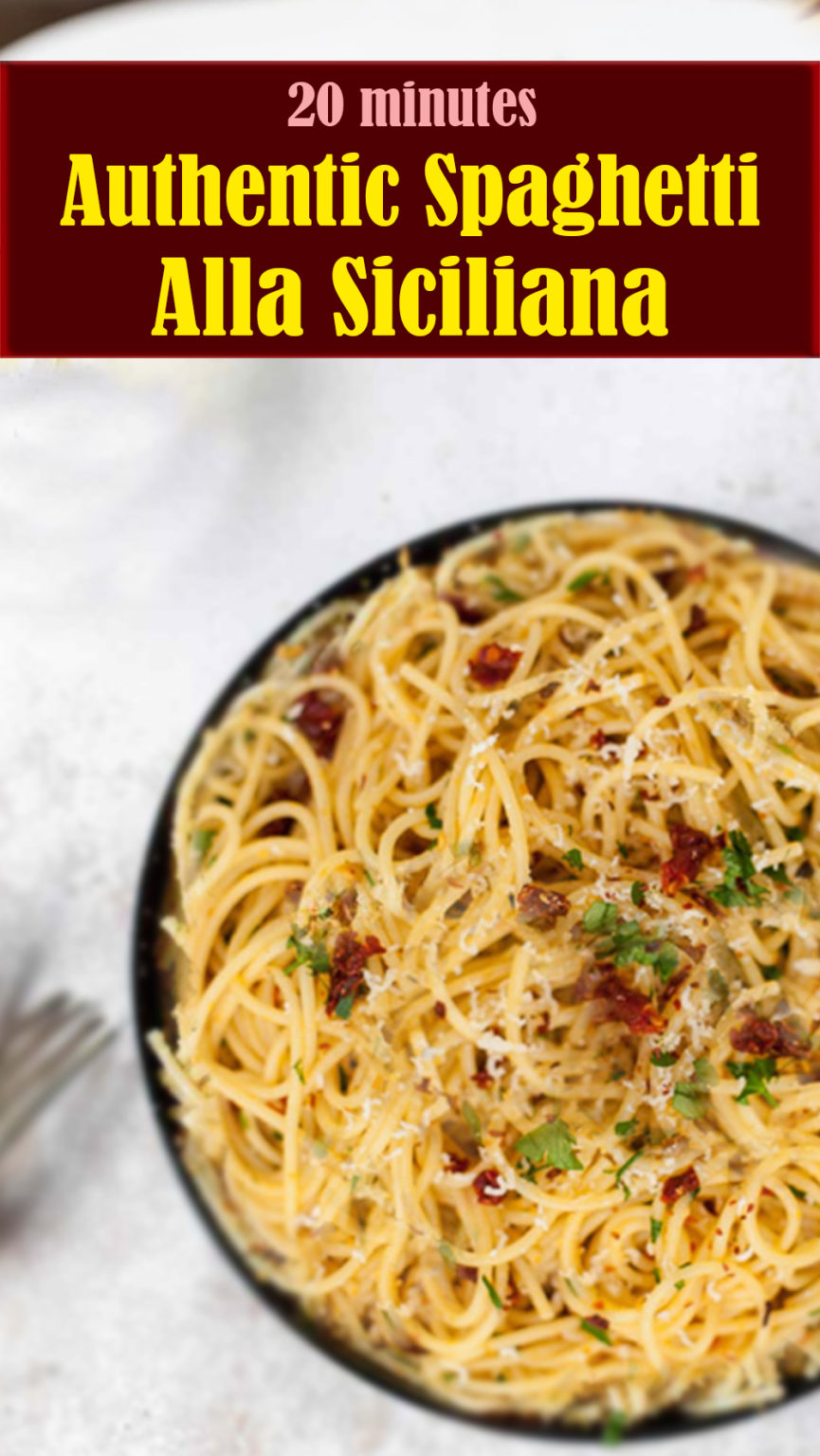 Authentic Spaghetti Alla Siciliana – Reserveamana