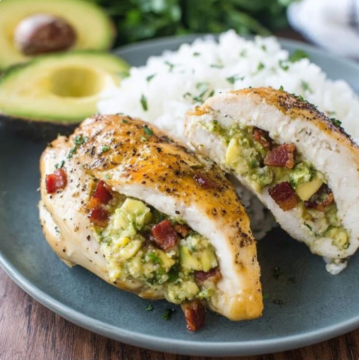 Avocado Stuffed Chicken Breasts