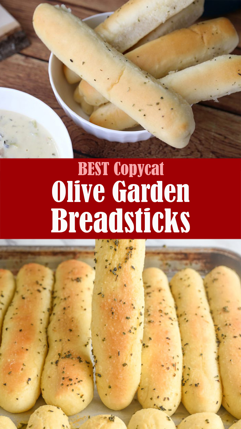 BEST Copycat Olive Garden Breadsticks