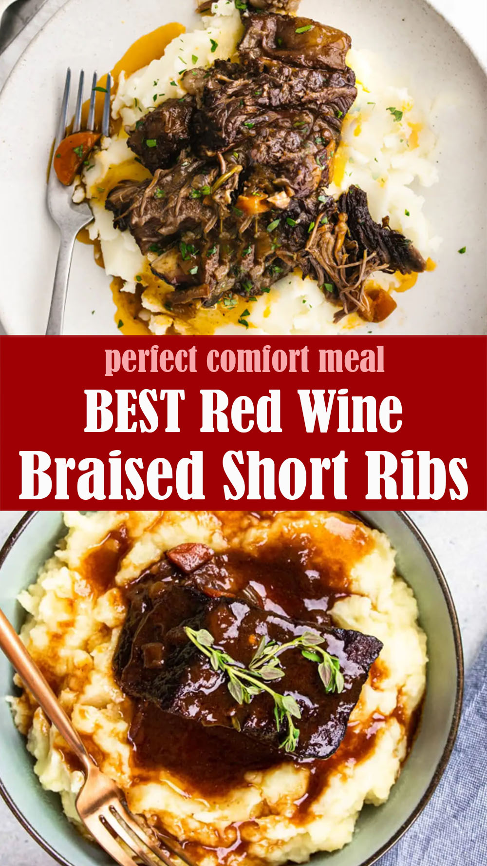 BEST Red Wine Braised Short Ribs