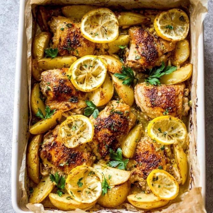 Baked Lemon Chicken and Potatoes
