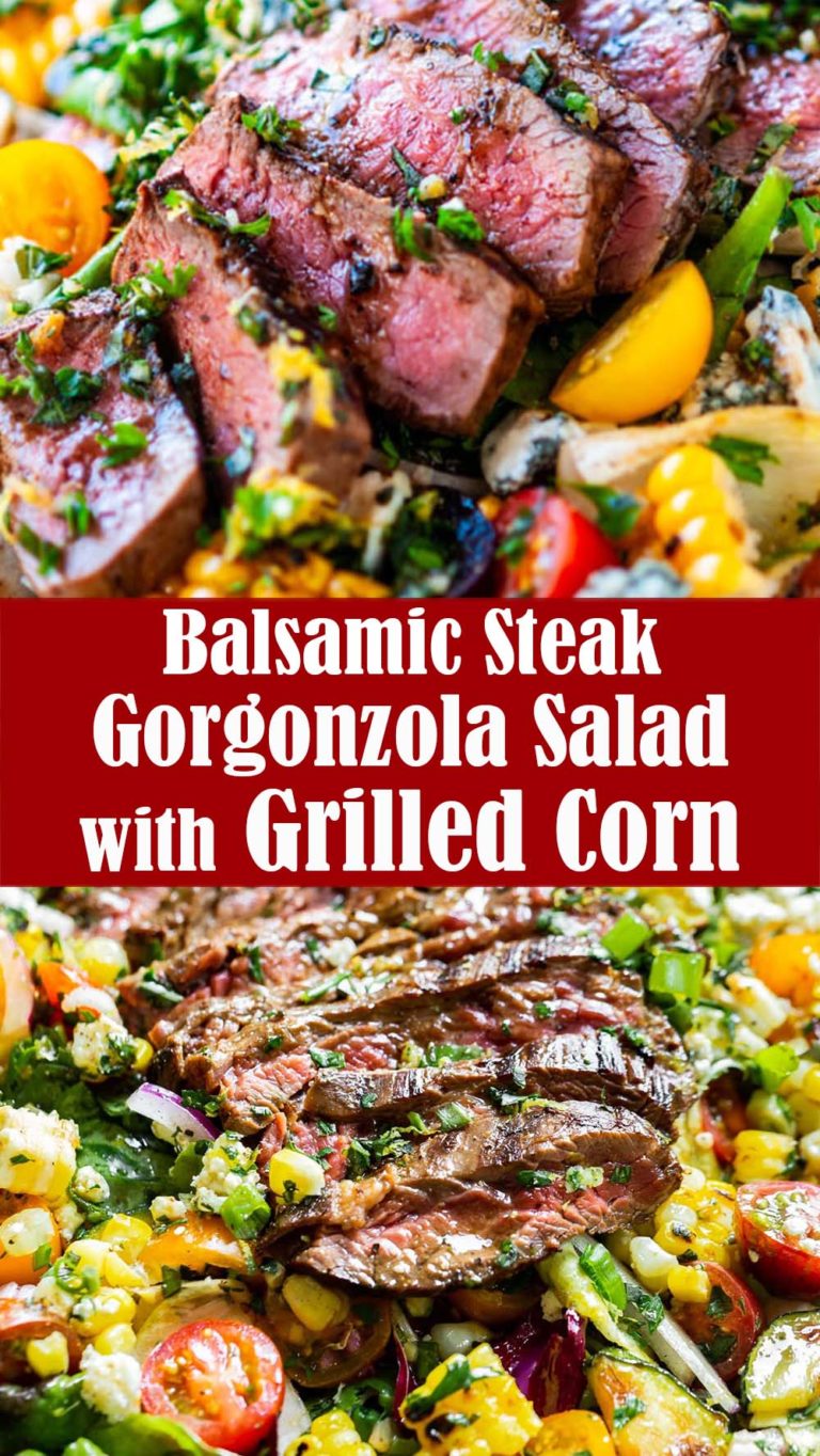 Balsamic Steak Gorgonzola Salad with Grilled Corn – Reserveamana