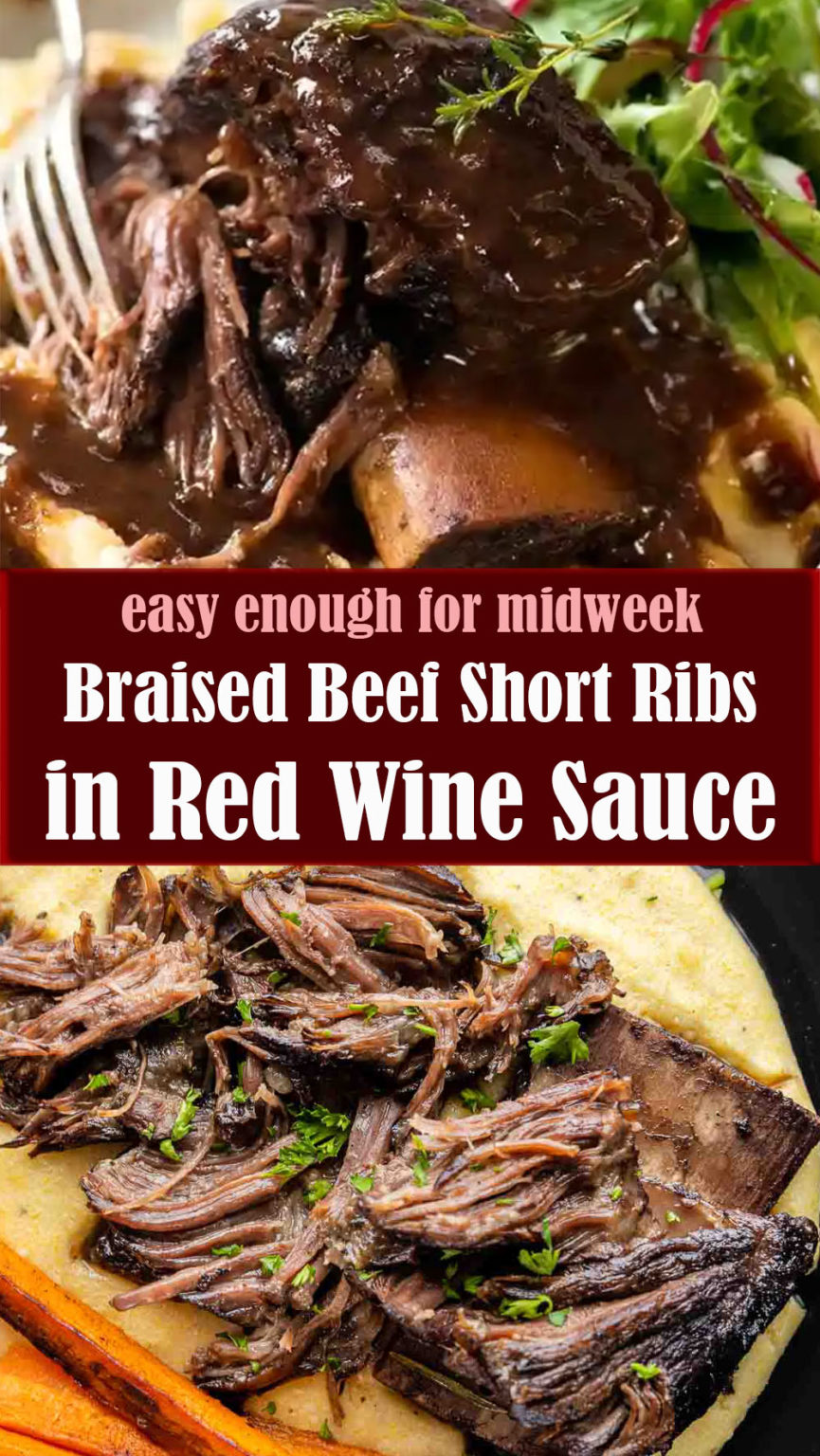 Braised Beef Short Ribs in Red Wine Sauce Reserveamana
