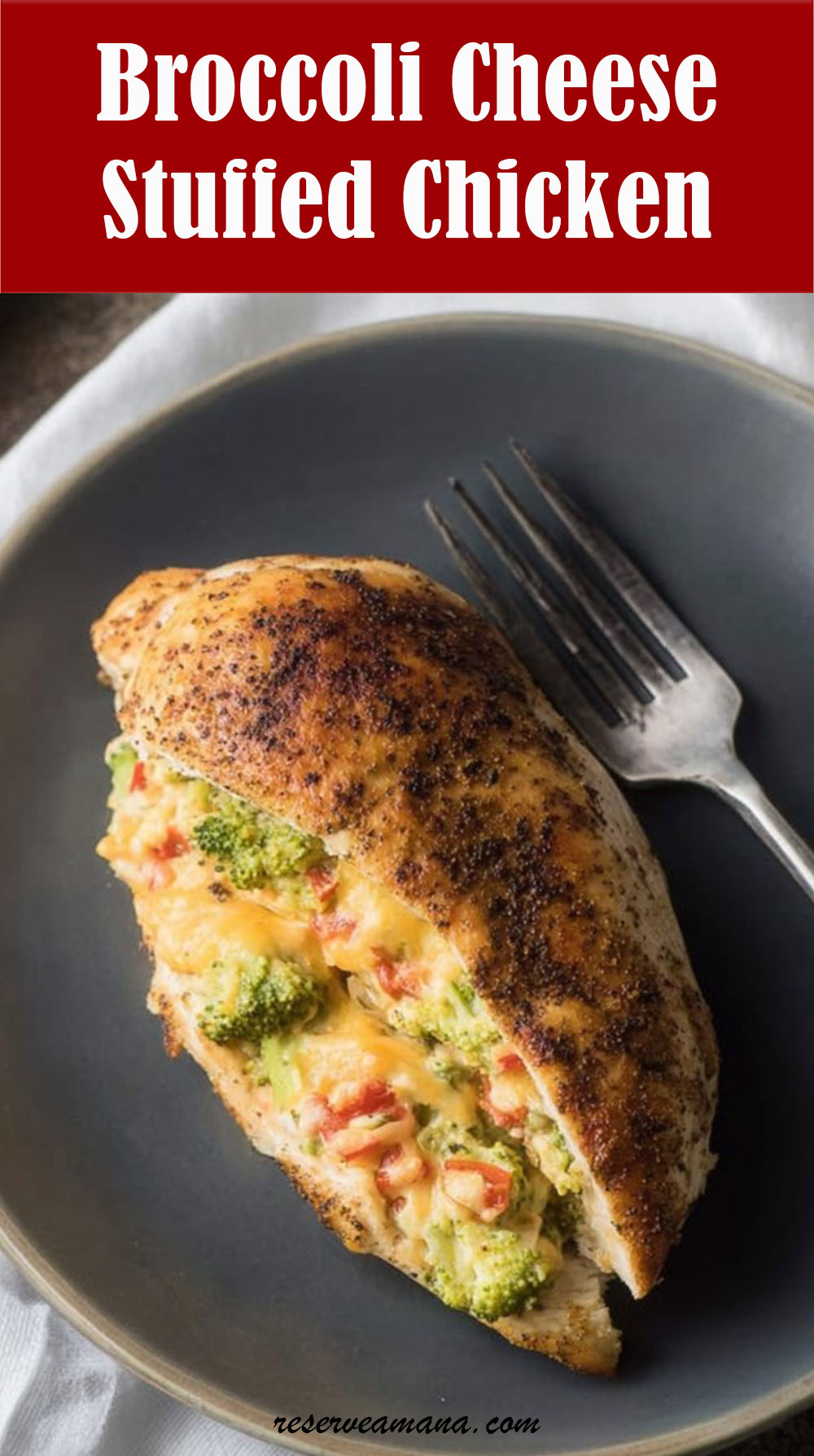 Broccoli Cheese Stuffed Chicken Breast