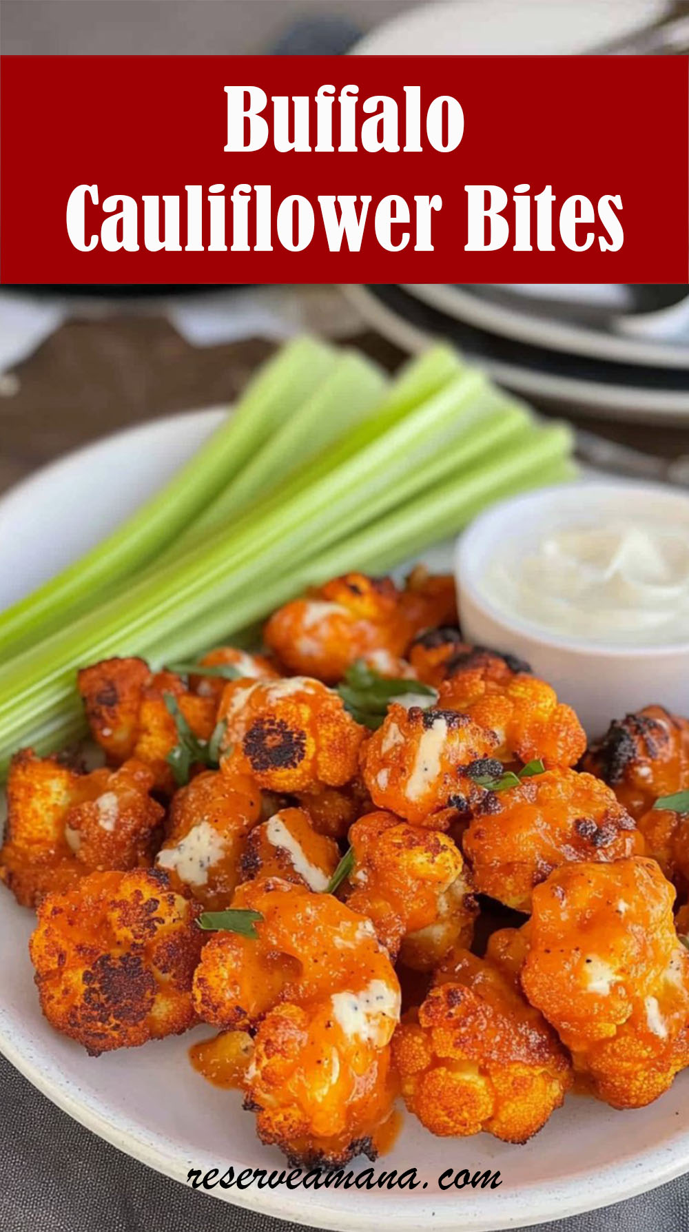 Buffalo Cauliflower Bites