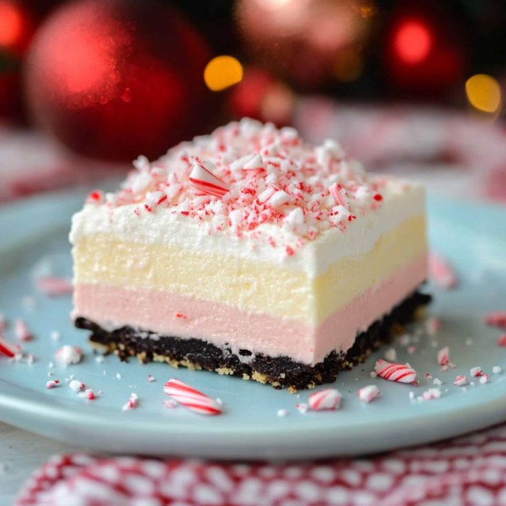 Candy Cane Layered Dessert