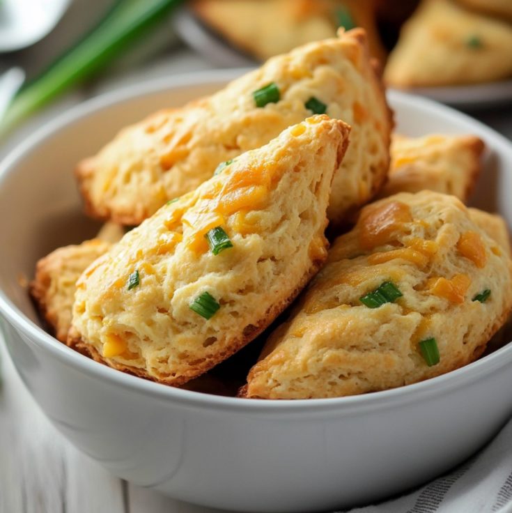 Cheese Scones with Scallions