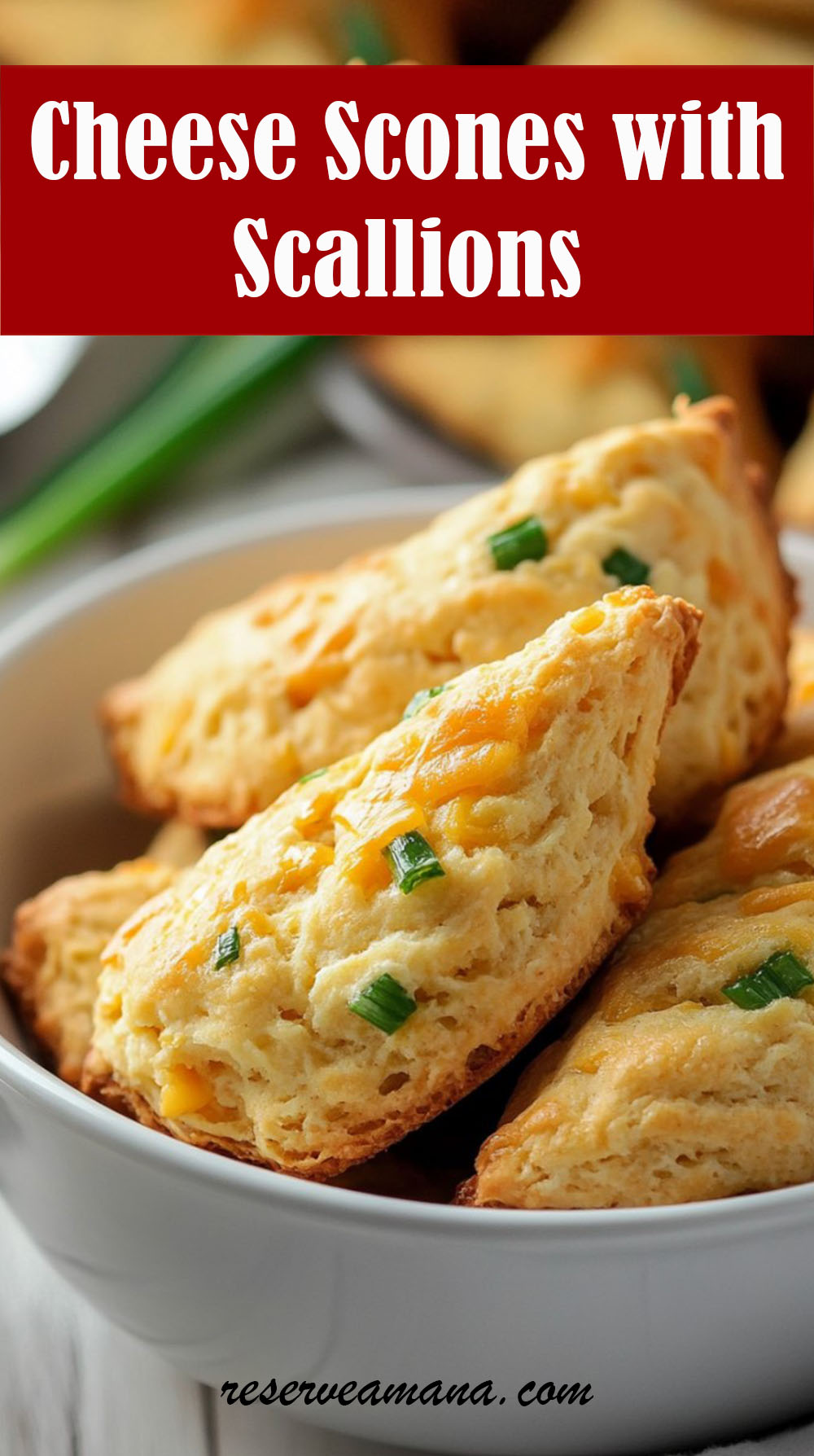 Cheese Scones with Scallions