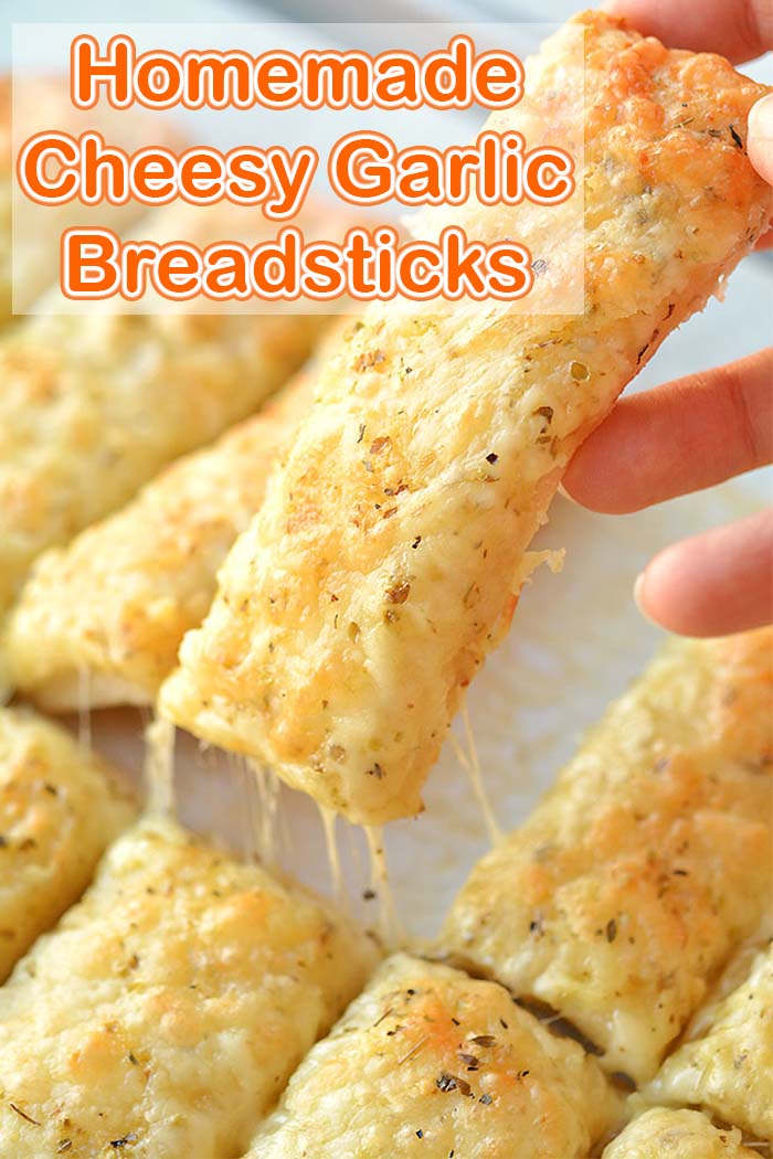 Homemade Easy Cheesy Garlic Breadsticks Recipe Reserveamana