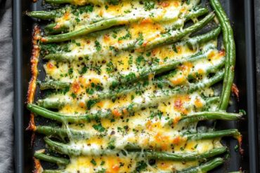 Cheesy Garlic Green Beans