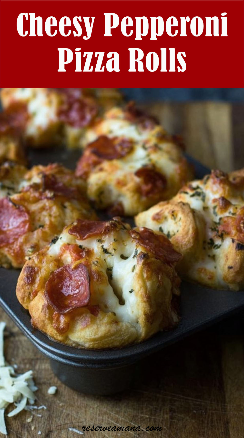 Cheesy Pepperoni Pizza Rolls