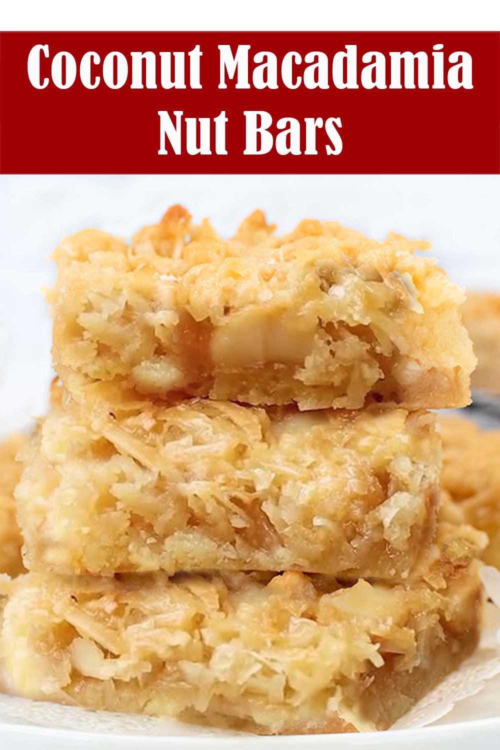 Chewy Coconut Macadamia Nut Bars