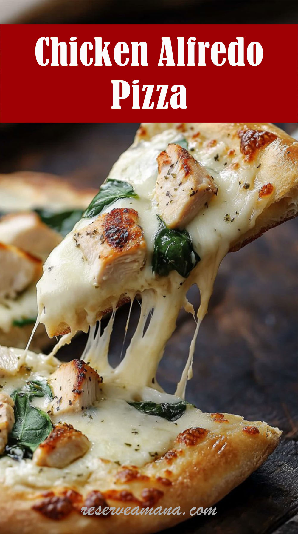 Chicken Alfredo Pizza