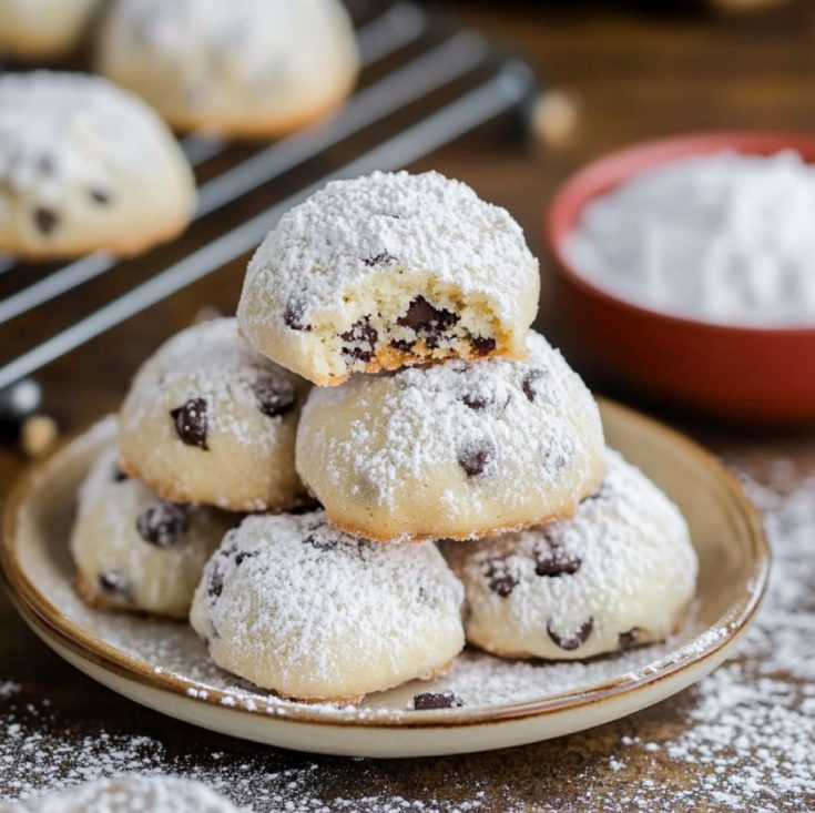 Chocolate Chip Snowball Cookies