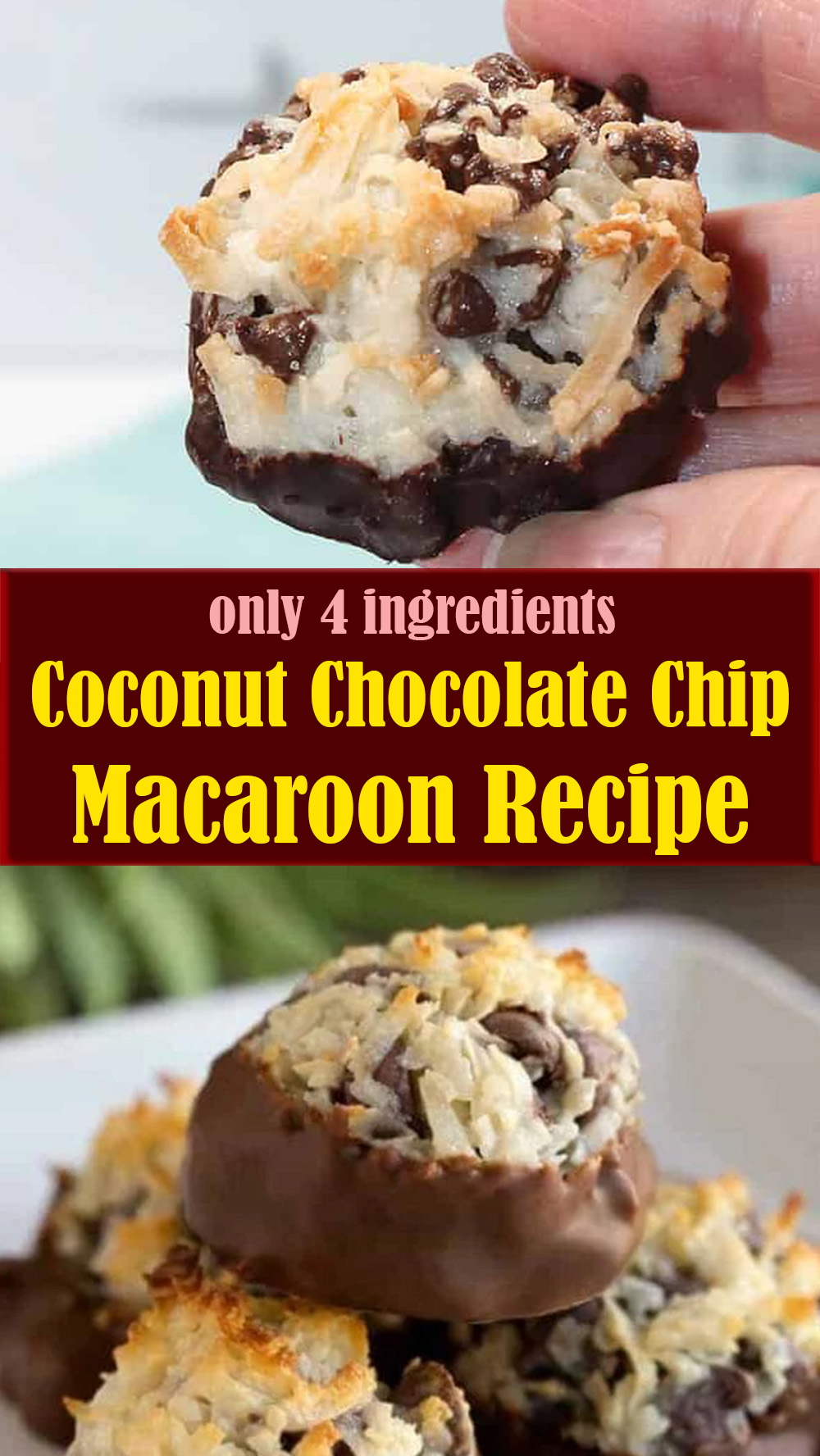 Coconut Chocolate Chip Macaroon Recipe