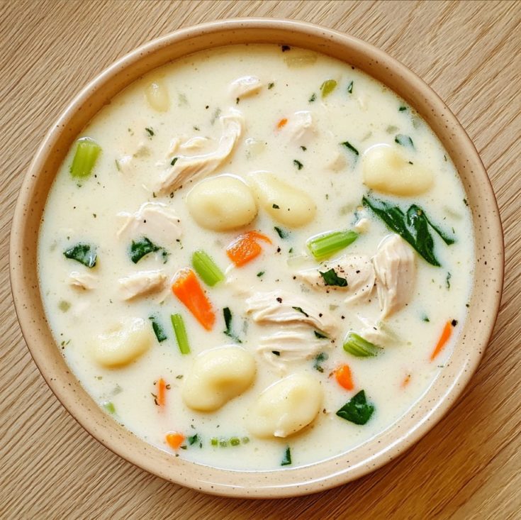 Copycat Olive Garden Chicken & Gnocchi Soup