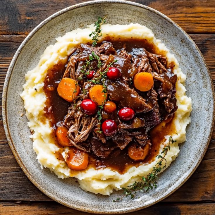 Cranberry Balsamic Roast Beef
