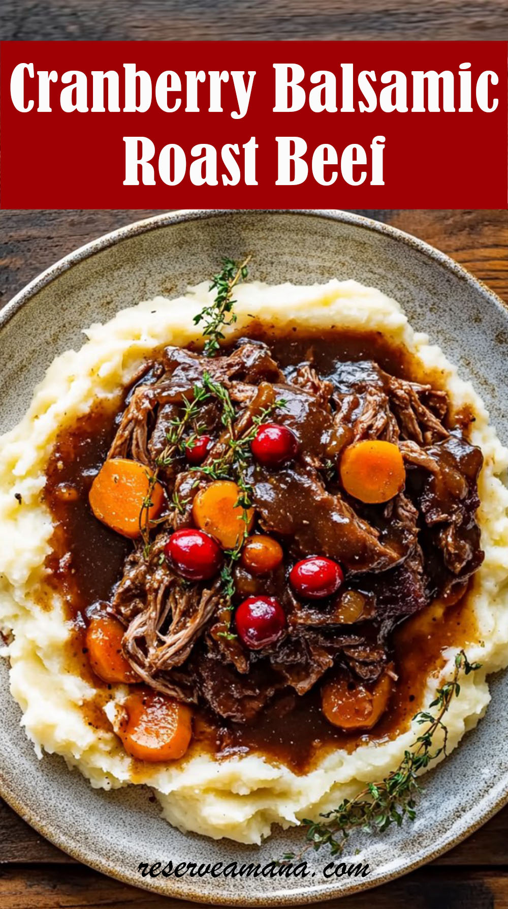 Cranberry Balsamic Roast Beef