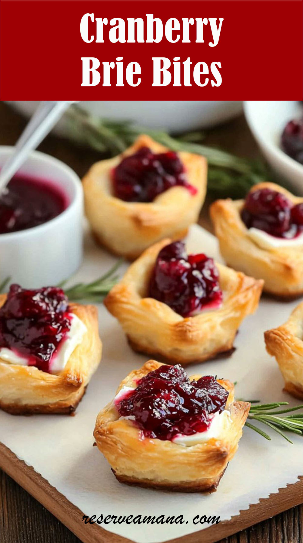Cranberry Brie Bites