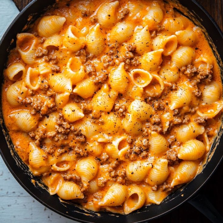 Creamy Beef and Shells Recipe