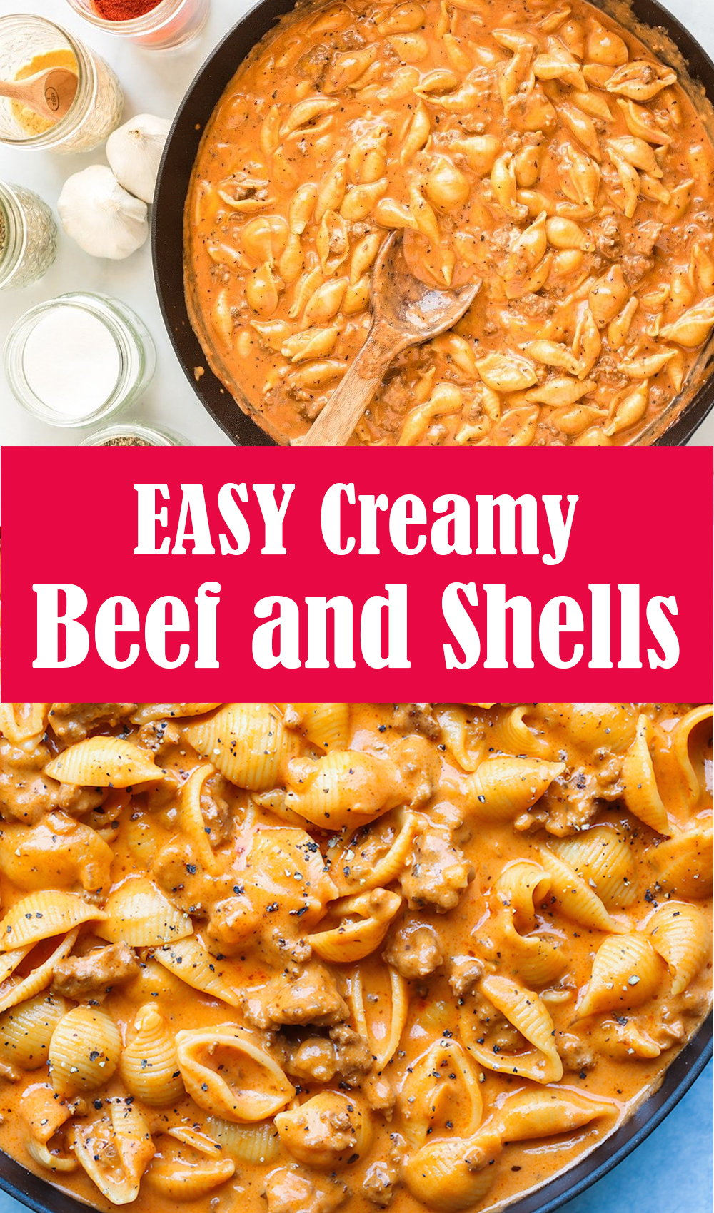 Creamy Beef and Shells Recipe