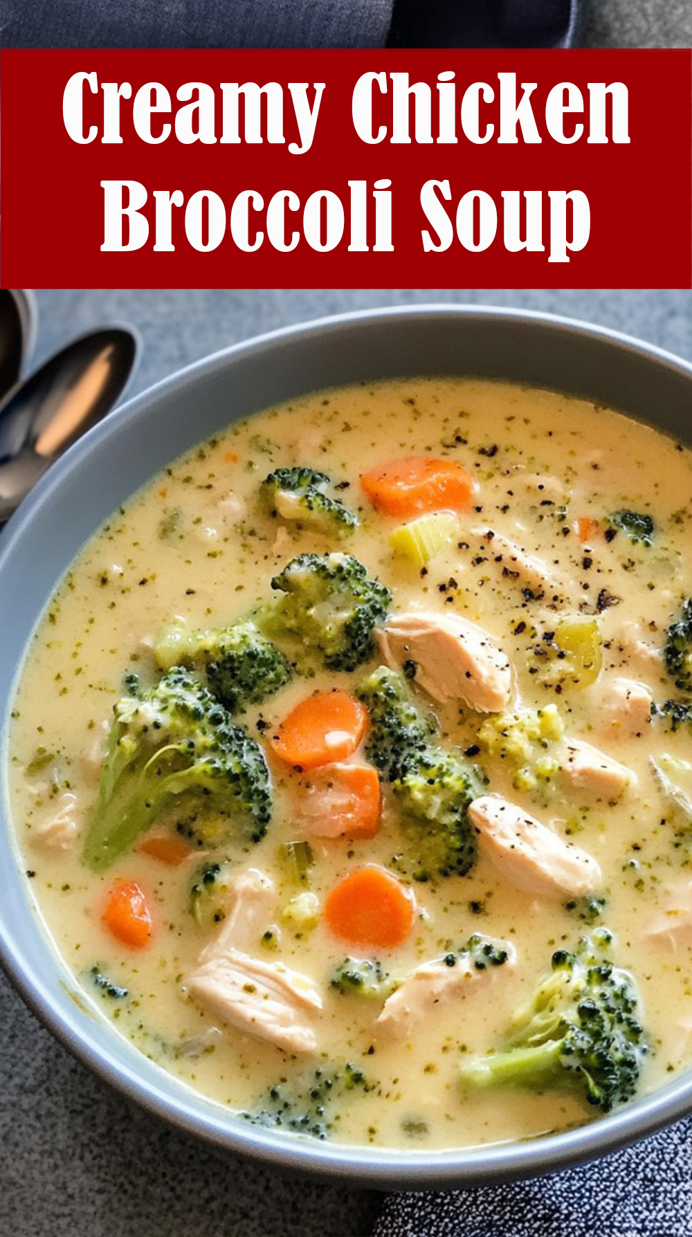 Creamy Chicken Broccoli Soup Recipe