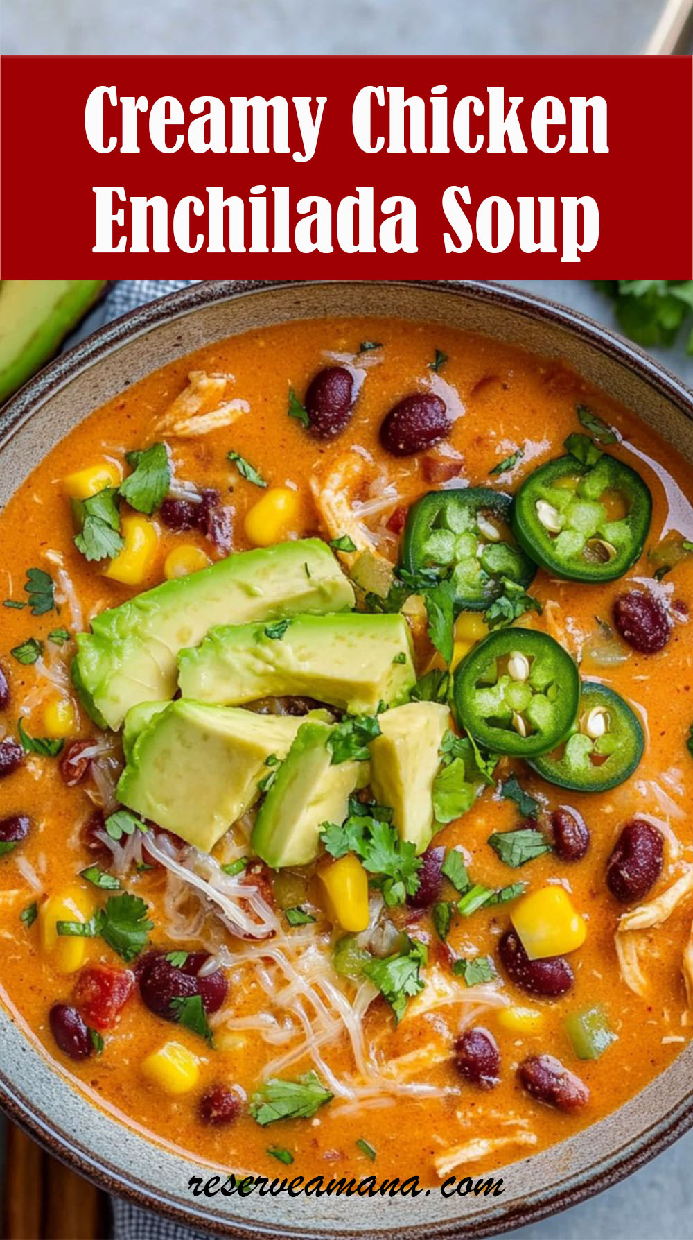 Creamy Chicken Enchilada Soup Recipe