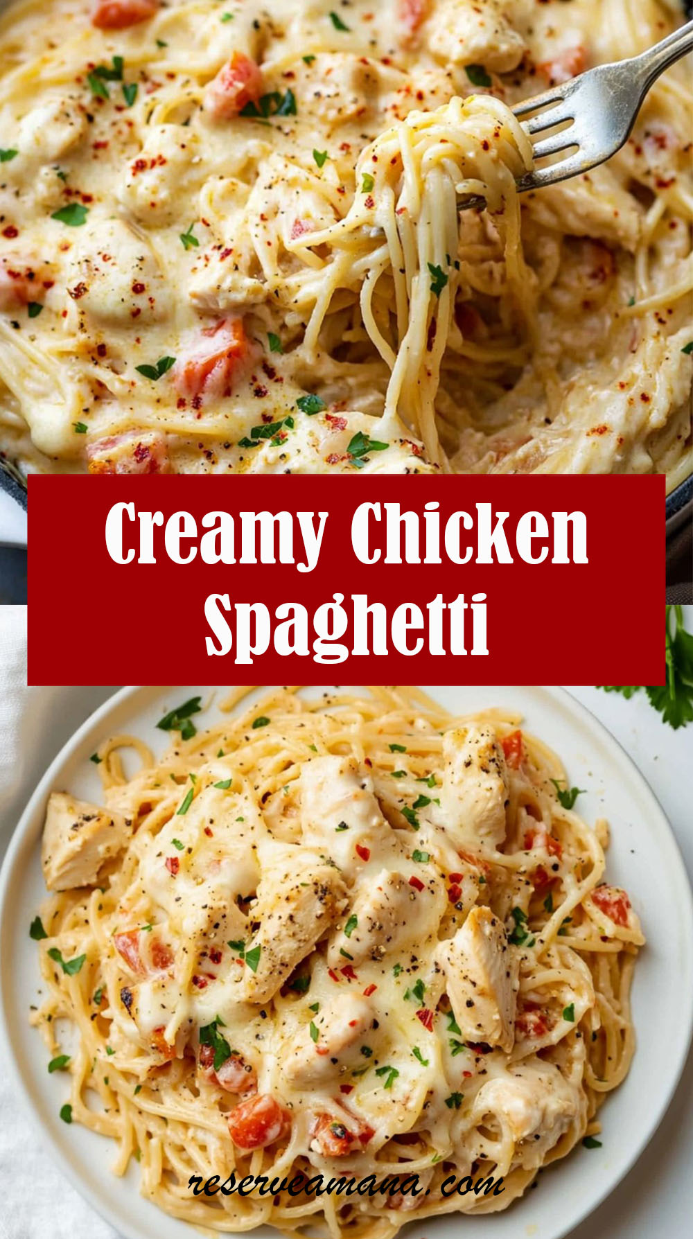 Creamy Chicken Spaghetti Recipe