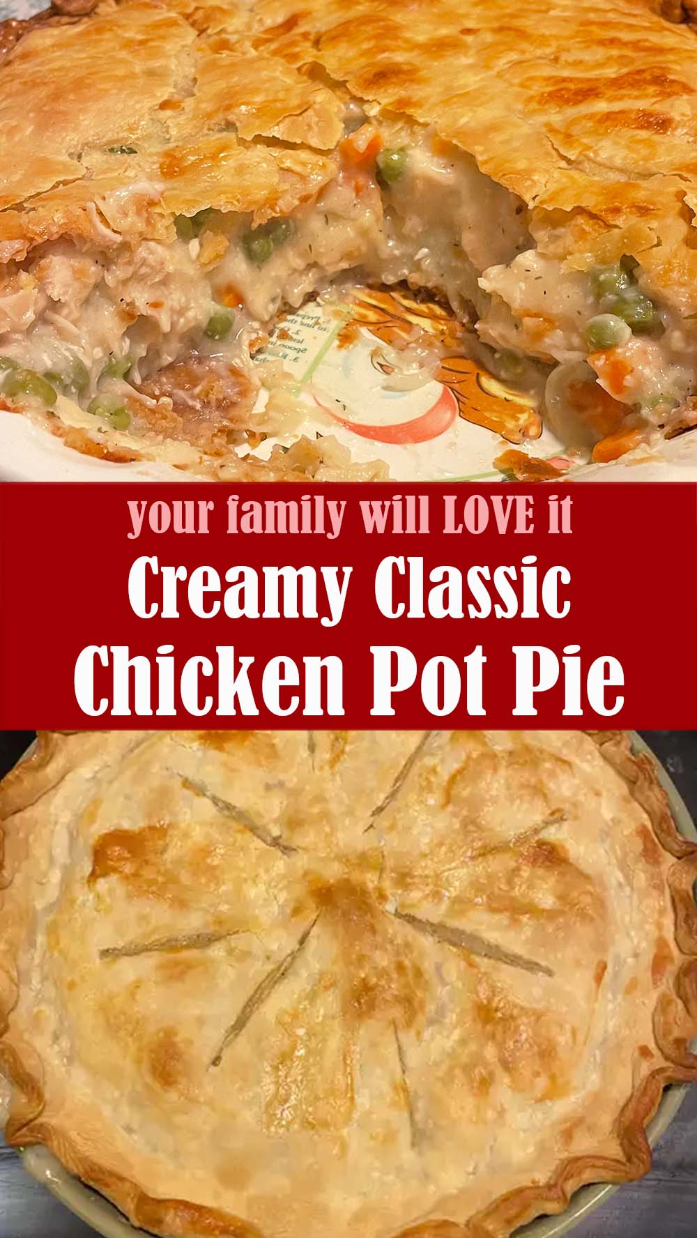 Creamy Classic Chicken Pot Pie Recipe