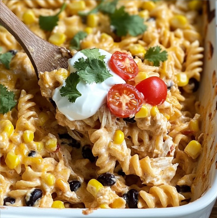 Creamy Fiesta Chicken Casserole Recipe