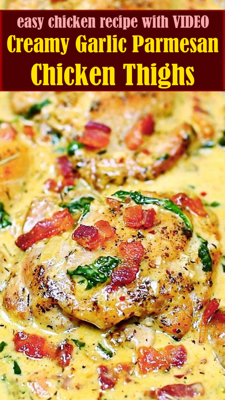 Creamy Garlic Parmesan Chicken Thighs with VIDEO – Reserveamana