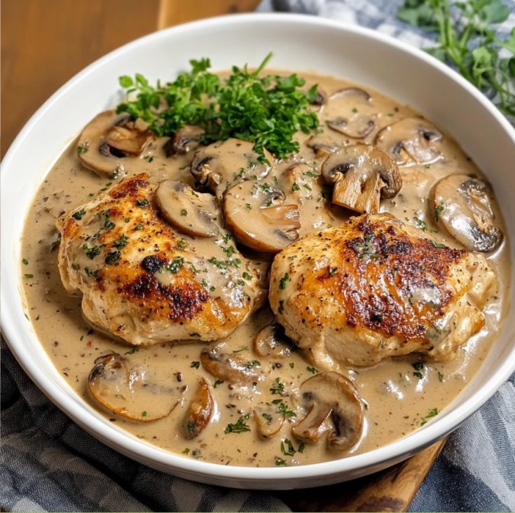 Creamy Mushroom Chicken Recipe