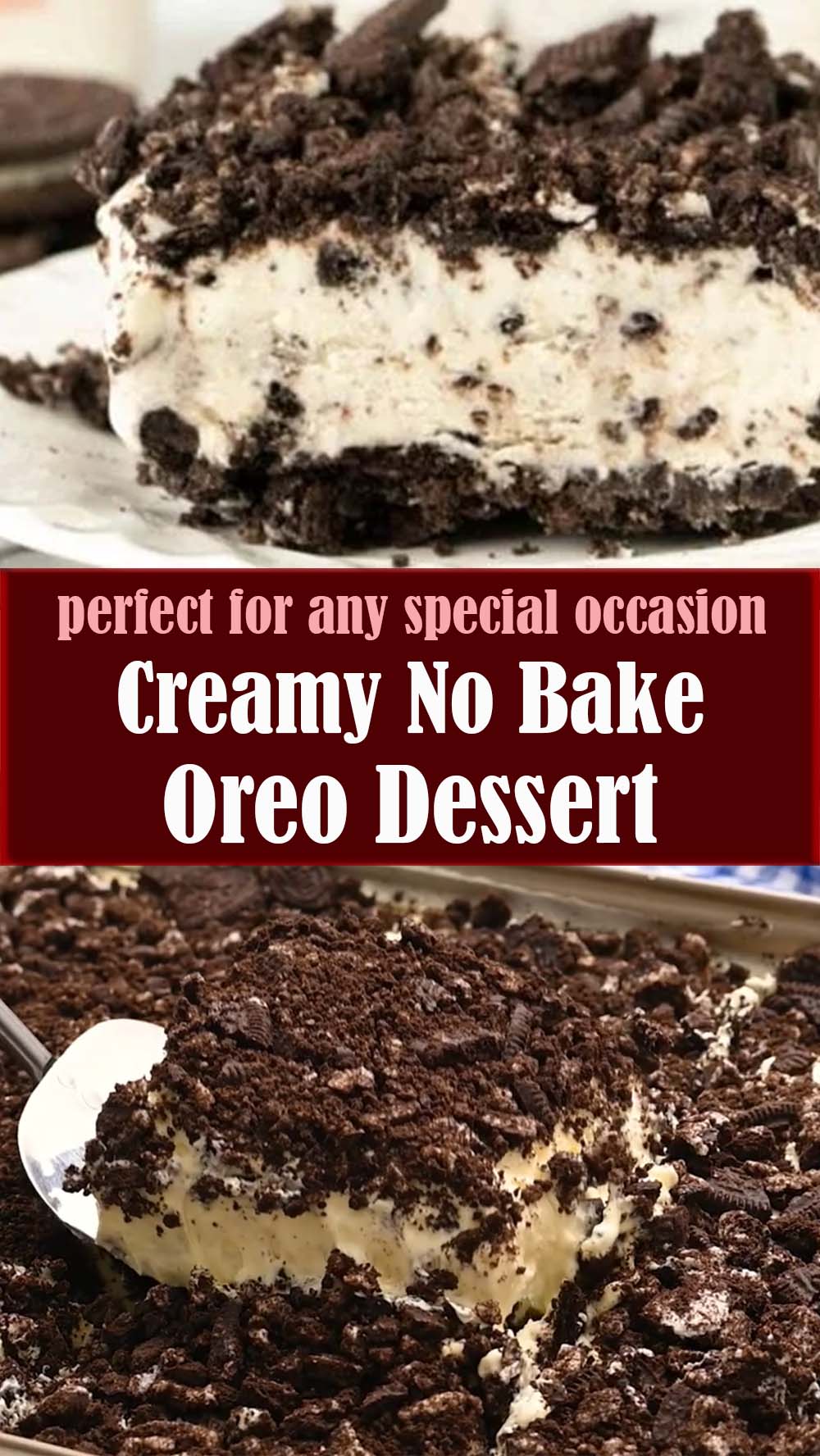 Creamy No Bake Oreo Dessert Recipe