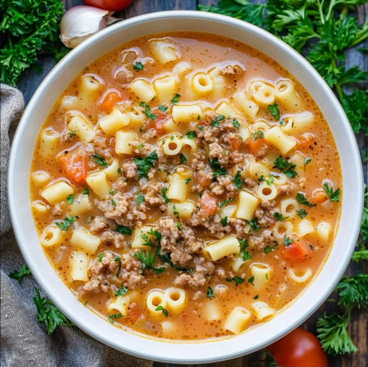 Creamy Parmesan Italian Sausage Soup