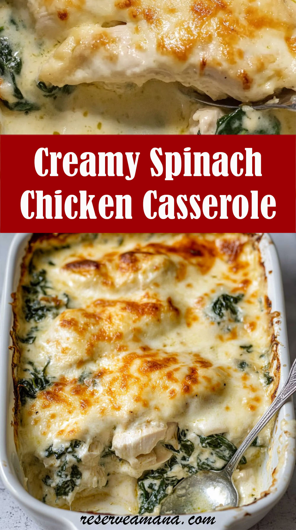 Creamy Spinach Chicken Casserole